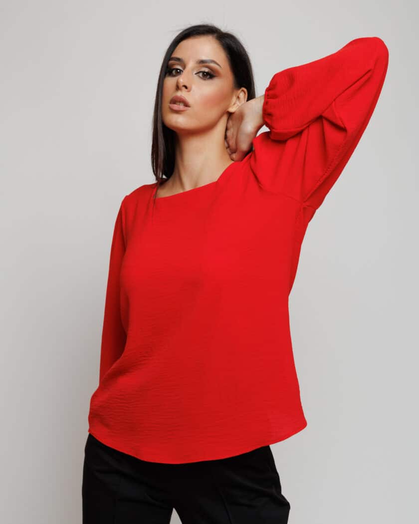 Minimalistička bluza kvadratnog izreza J4BL3945 - Image 8